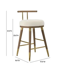 Juniper Velvet Counter Stool