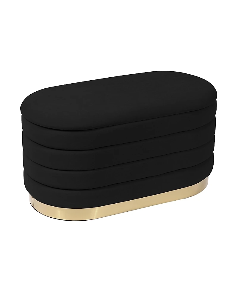 Tov Furniture Lillian Velvet Storage Bench