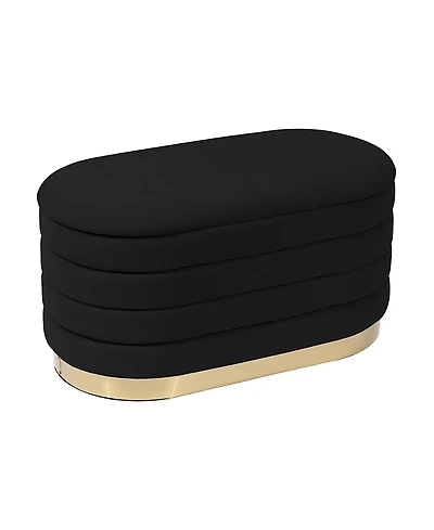 Tov Furniture Lillian Velvet Storage Bench