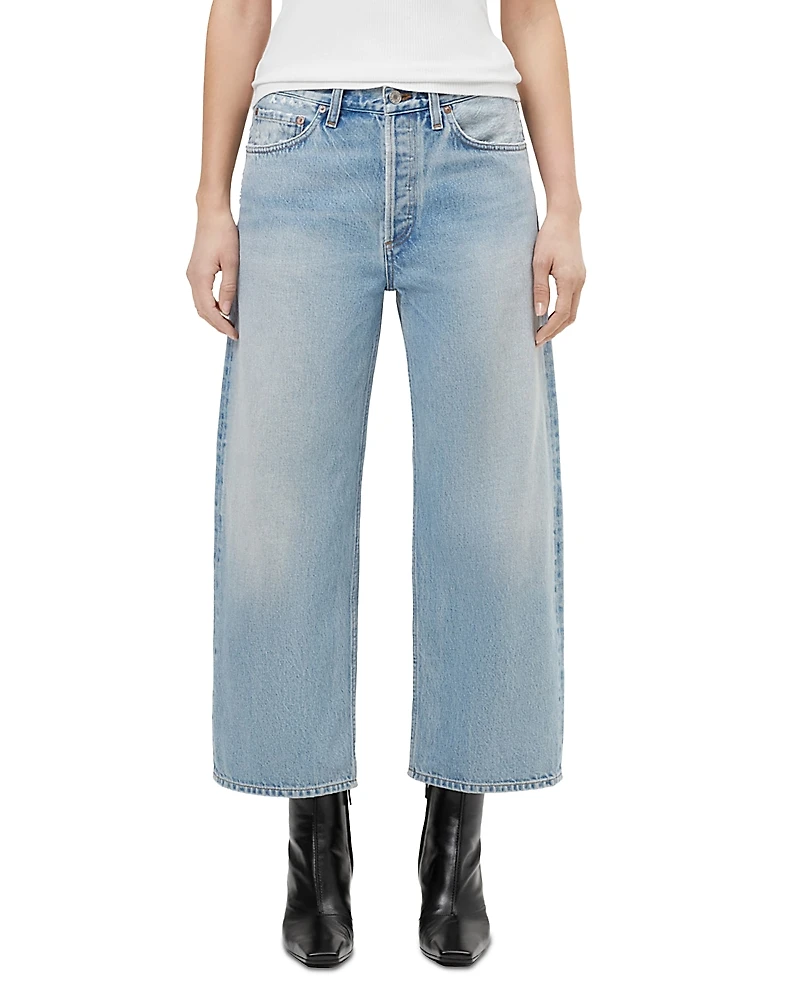 Agolde Arc Mid Rise Crop Wide Jeans