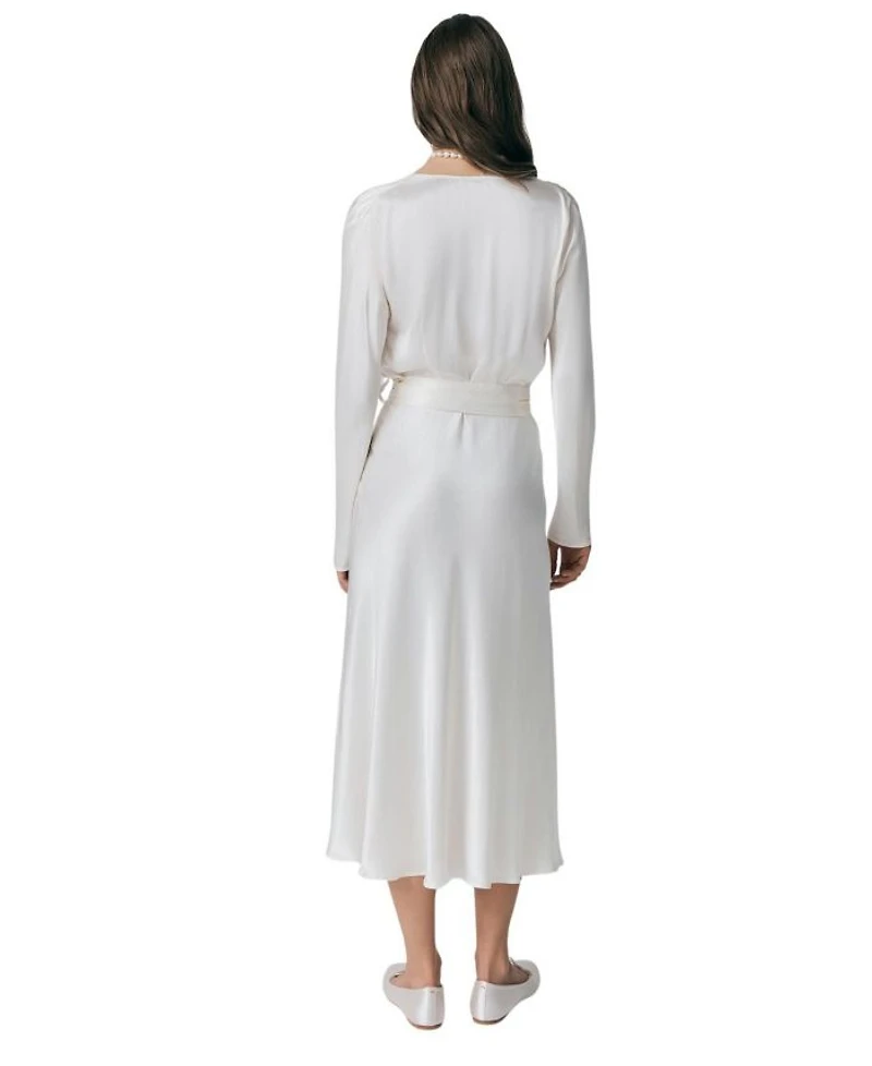 Meryl Satin Midi Dress