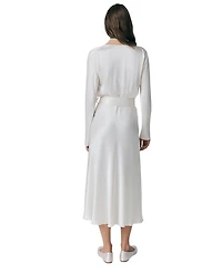 Meryl Satin Midi Dress