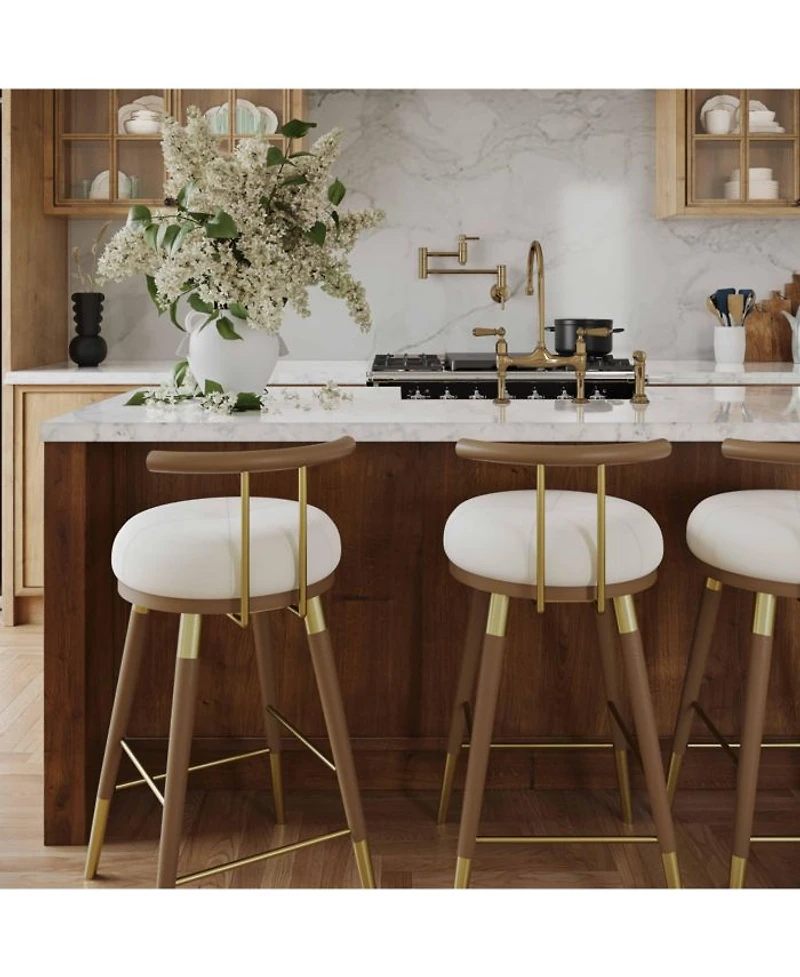 Juniper Velvet Barstool