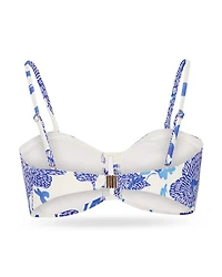 Floral Print Bandeau Bikini Top