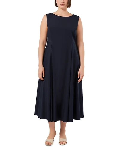 Plus Zimino Midnight Blue Dress