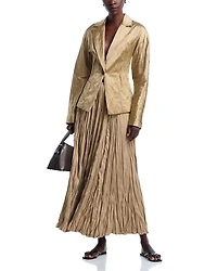 Crinkled Maxi Skirt