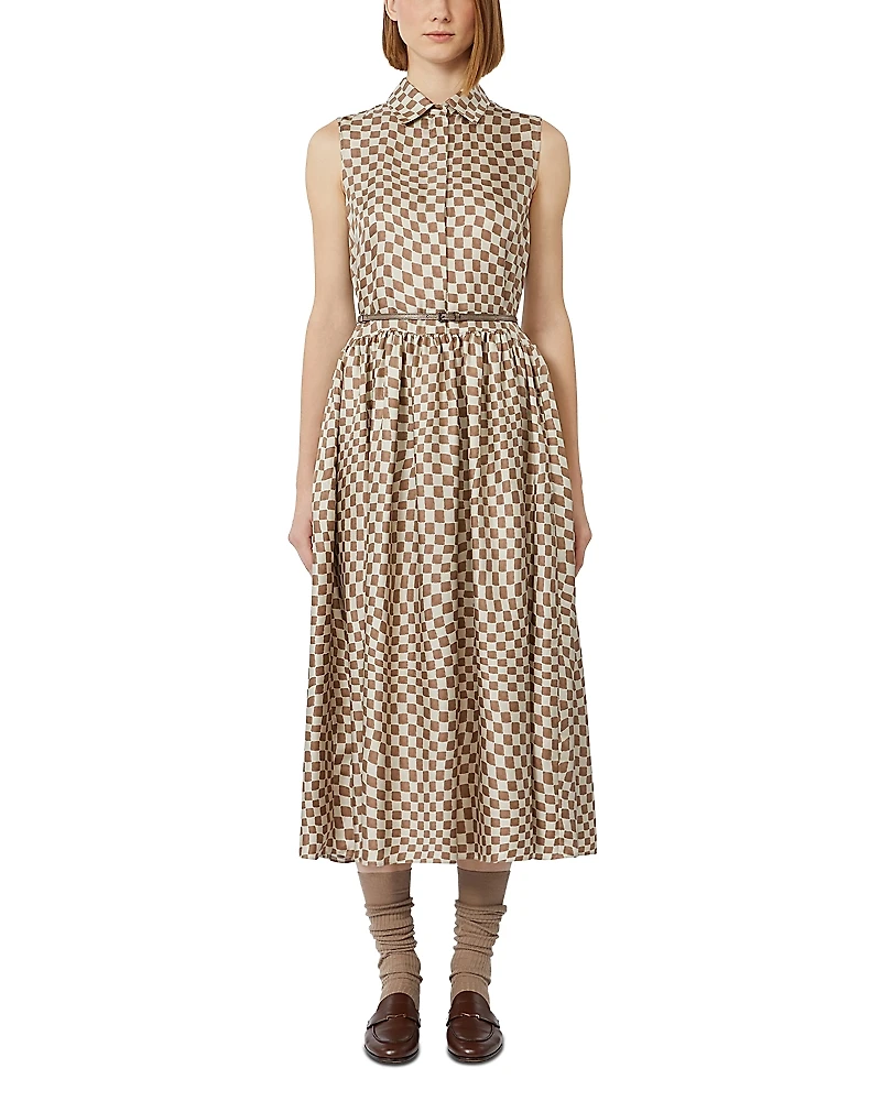 Max Mara Sesia Antique Rose Silk Dress