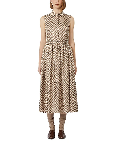 Max Mara Sesia Antique Rose Silk Dress