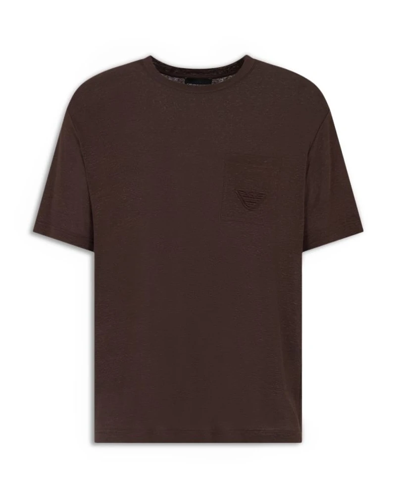 Regular Fit Pocket Linen Tee
