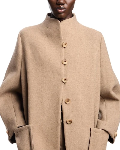 Mock Neck Coat
