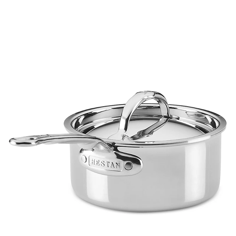 Hestan ProBond Luxe Quart Professional Clad Stainless Steel Saucepan with Lid