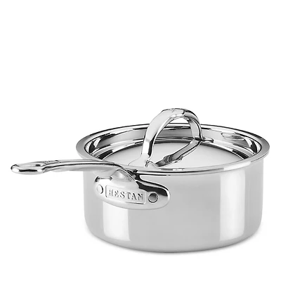 Hestan ProBond Luxe Quart Professional Clad Stainless Steel Saucepan with Lid