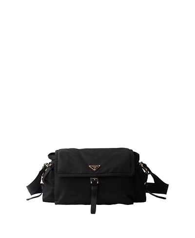 Explore Large Re-Nylon Shoulder Bag With Flap