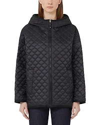 Max Mara Diamond Quilted Hooded Jacket