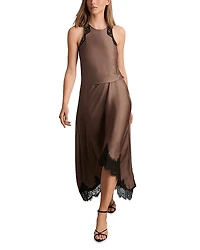 Reiss Petites Anais Lace Draped Dress