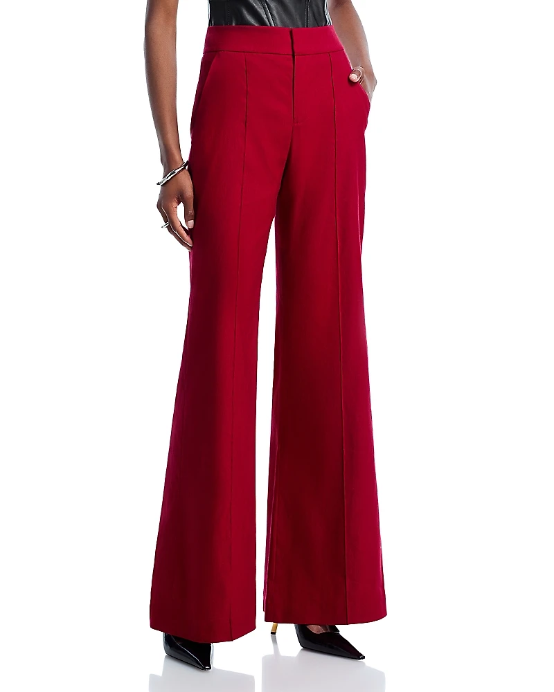 Alice and Olivia Dylan High Rise Wide Leg Pants