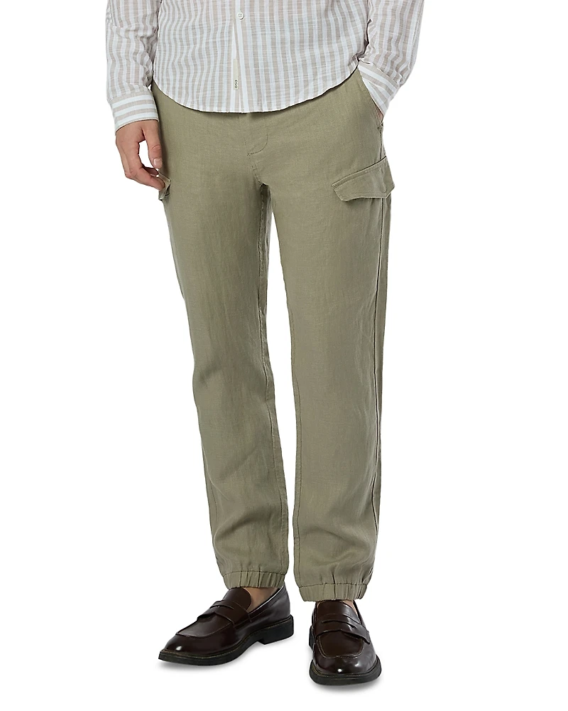Onia Linen Cargo Jogger Pants