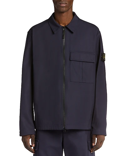 Stone Island Zip Front Shirt Jacket