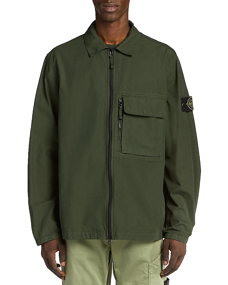 Stone Island Juniper Zip Front Shirt Jacket