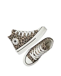 Girls' Chuck Taylor All Star EVA Lift Hi Leopard Sneakers - Big Kid