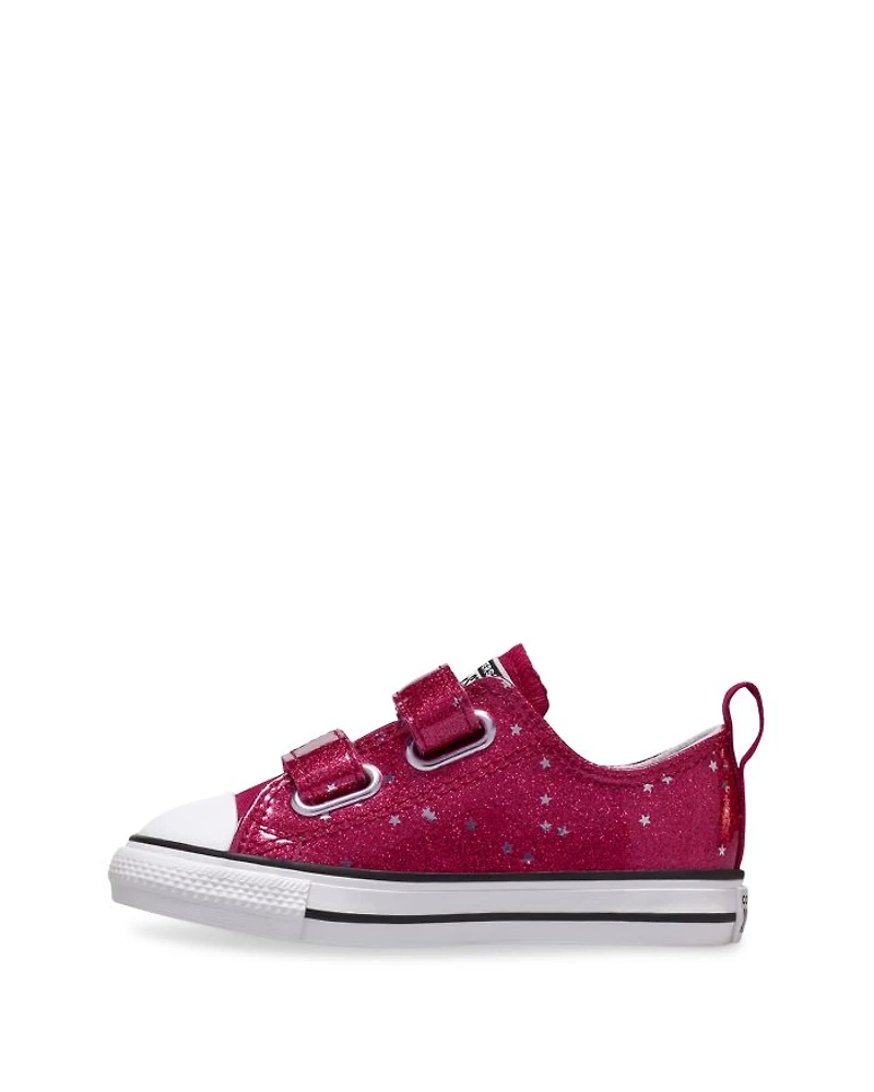 Girls' Chuck Taylor All Star 2V Ox Glitter Sporty Sneakers - Toddler, Big Kid