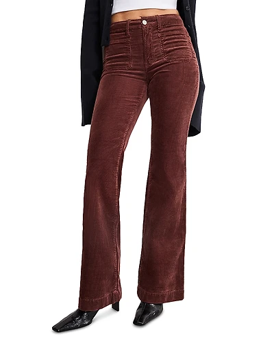 Good American Legs Flare Corduroy Jeans