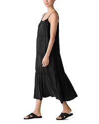 Scoop Neck Silk Dress