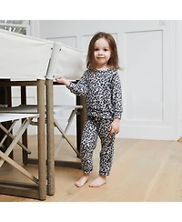 Unisex Hacci Loungewear Set Leopard Print - Baby