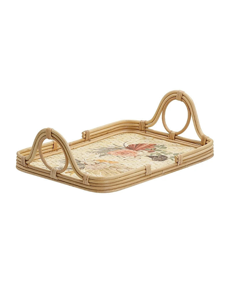 Tov Furniture Corey Floral Bamboo Tray