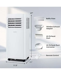 Portable Air Conditioner 8000 BTU 3 in 1 AC Unit with Fan & Dehumidifier Sleep Mode