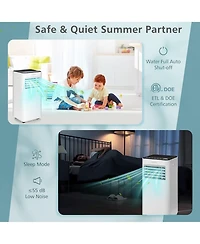 10000 BTU Portable 3-in-1 Air Conditioner with Fan Dehum Sleep Mode