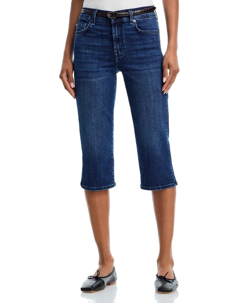 High Rise Cropped Slim Jeans Soho Dark