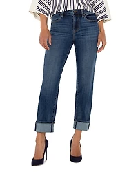 Liverpool Los Angeles Marley Mid Rise Girlfriend Cuff Jeans