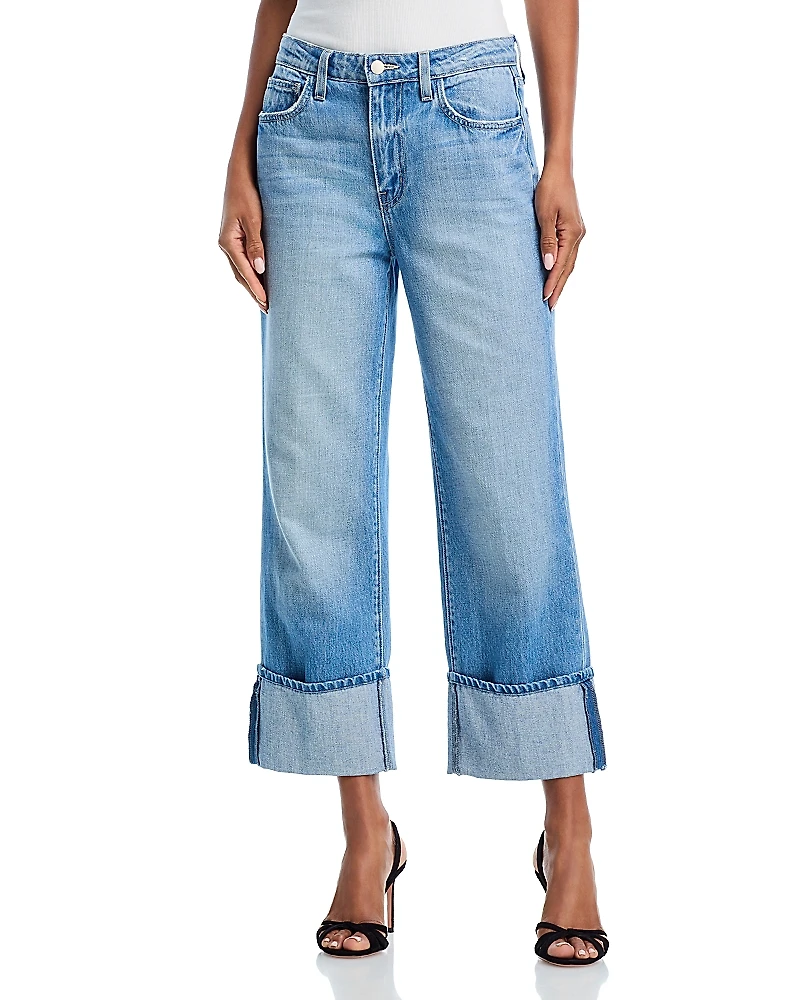 L'Agence Leighton High Rise Cuff Stovepipe Jeans