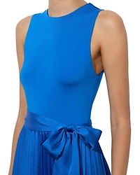 Chara Sleeveless Pleated Maxi Dress