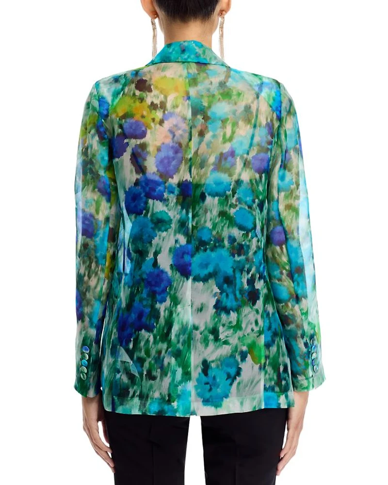 Aimee Printed Silk Jacket