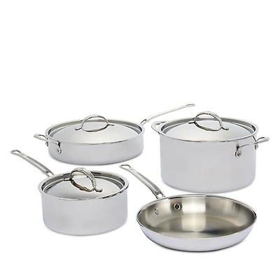 Hestan ProBond Luxe 7 Piece Polished Professional Clad Stainless Steel Cookware Set - Exclusive