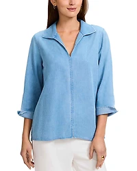 Foxcroft Agnes Denim Shirt