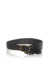 Women's Woven Leather Belt
