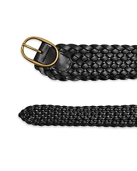 Women's Woven Leather Belt