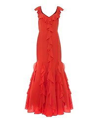 Lianah Ruffled Midi Dress