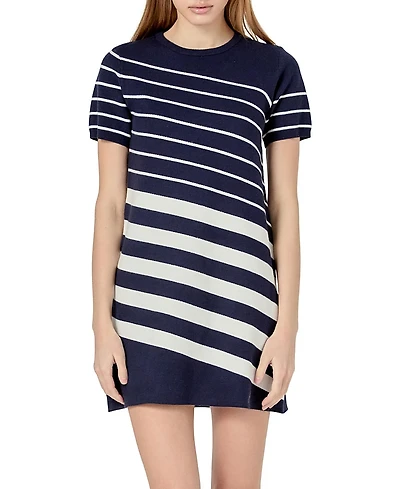 English Factory Women's Multi Stripe Mini Dress