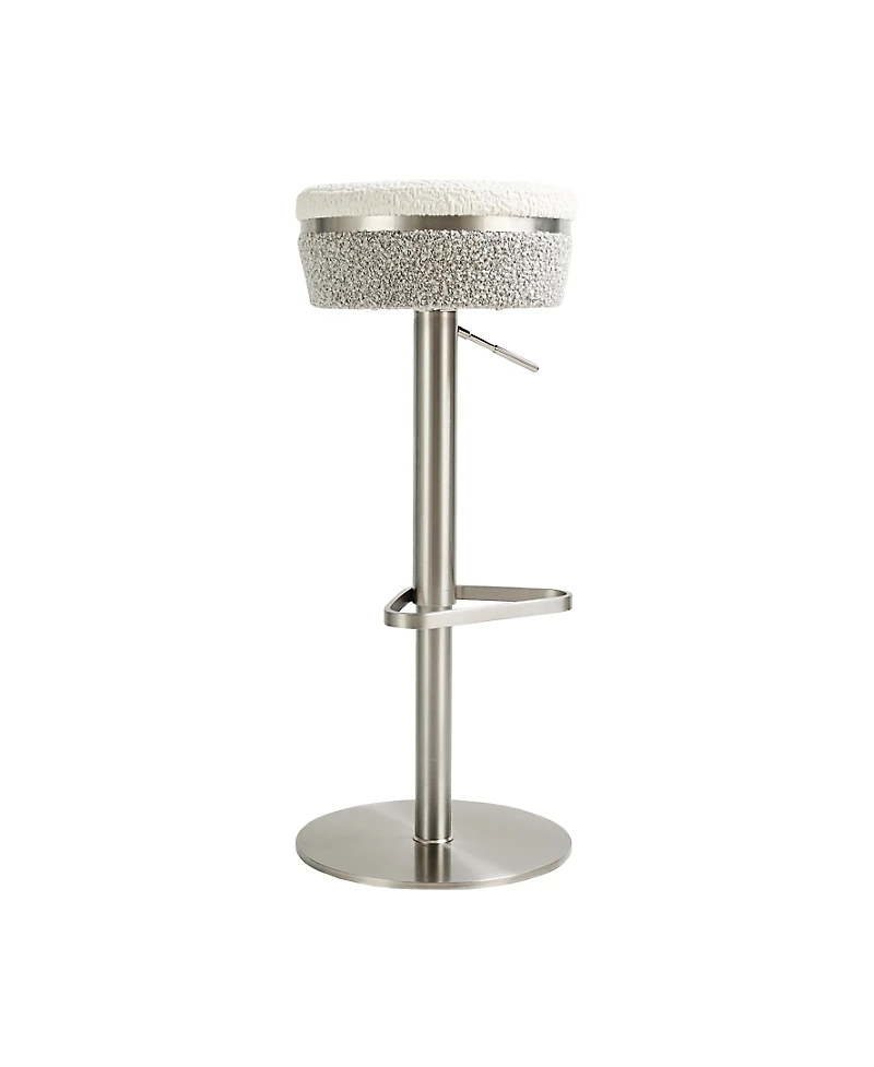 Tov Furniture Astro Boucle Adjustable Stool