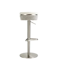 Tov Furniture Astro Boucle Adjustable Stool