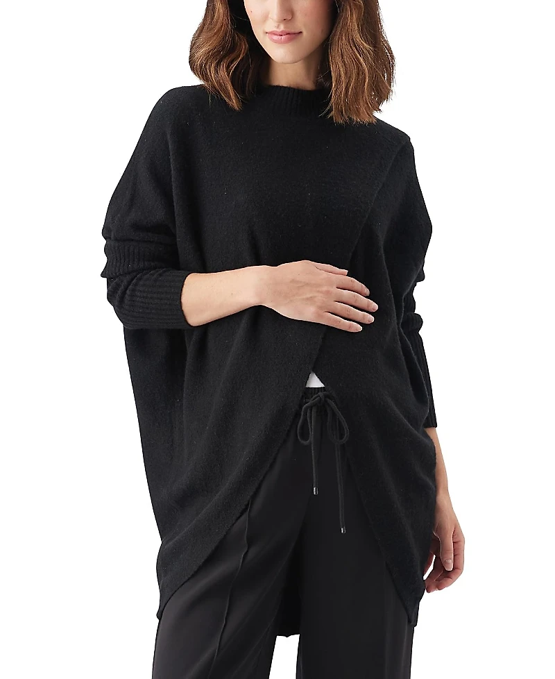 Ripe Maternity Hallie Cross Over Knit Sweater