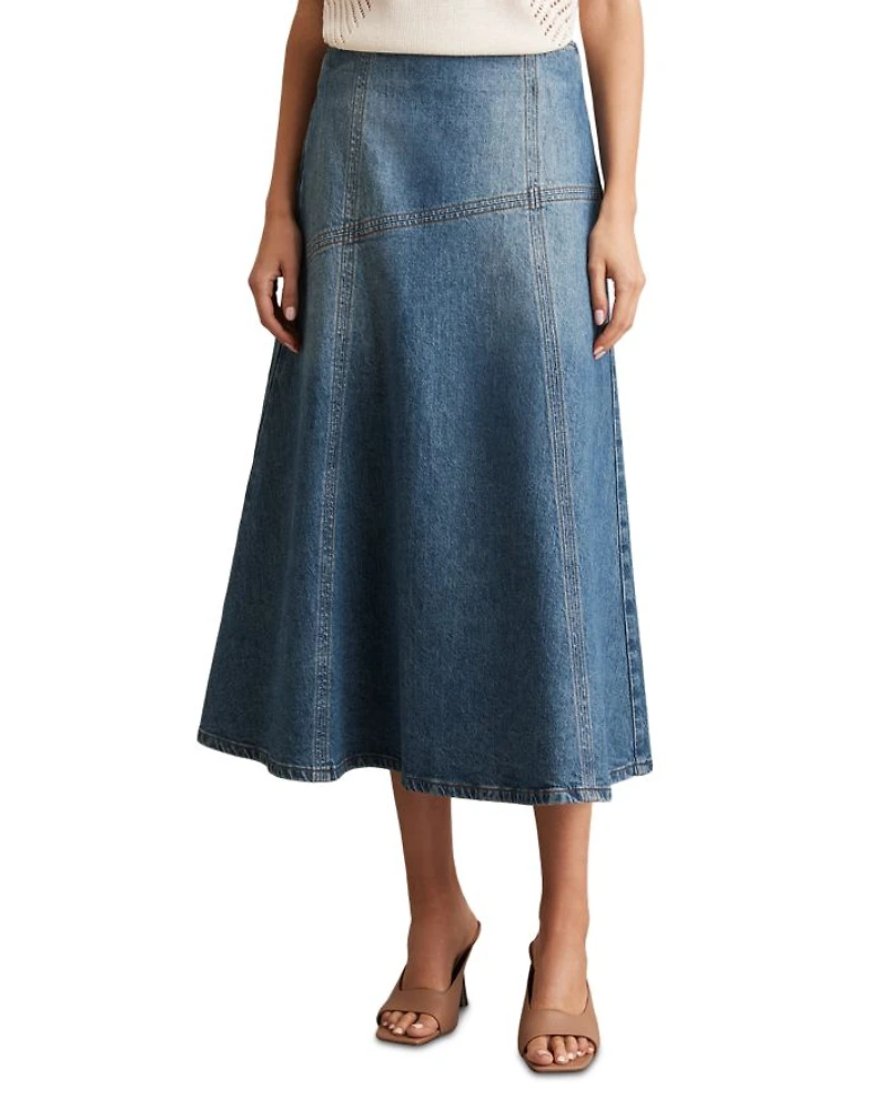 Fee Denim Midi Skirt