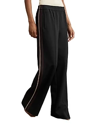 Reiss Side Stripe Wide Leg Pants
