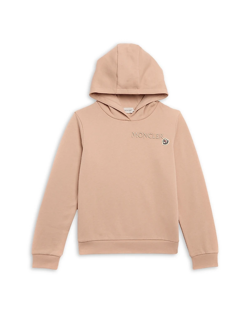 Moncler Girls' Embroidered Logo Hoodie