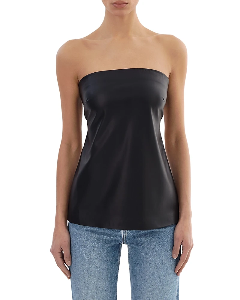 Lamarque Katya Faux Leather Top
