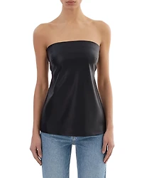 Lamarque Katya Faux Leather Top